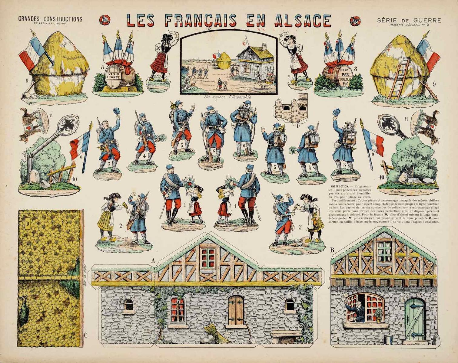 LES FRANÇAIS EN ALSACE (titre inscrit), Louis Georges Albert Morinet, 1915