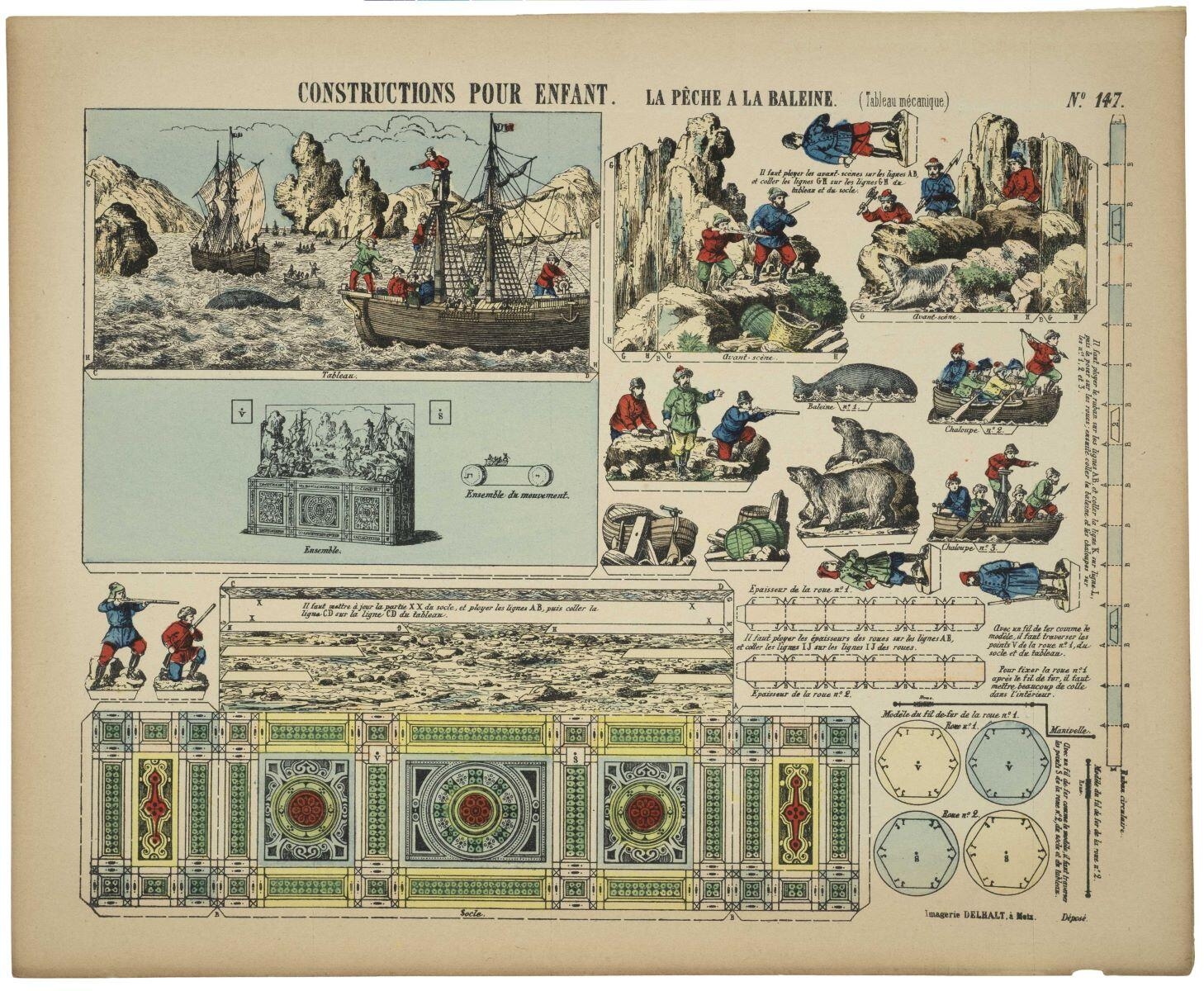 LA PÊCHE A LA BALEINE. (Tableau mécanique.) N°. 147. (titre inscrit)_0