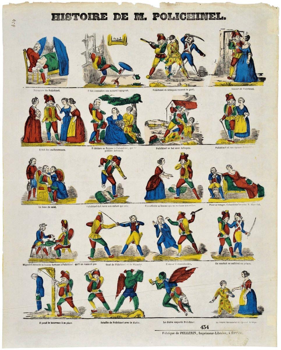 HISTOIRE DE M. POLICHINEL. / 434 (titre inscrit), Pellerin, 1843 dépôt légal