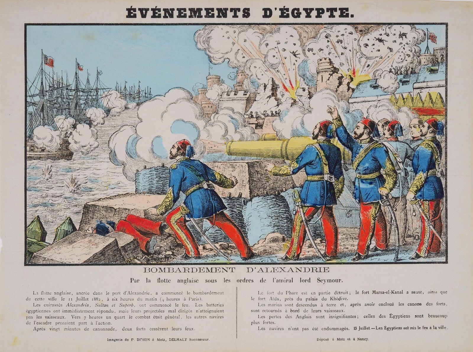 ÉVÈNEMENTS D'ÉGYPTE. / BOMBARDEMENT D'ALEXANDRIE (titre inscrit)_0