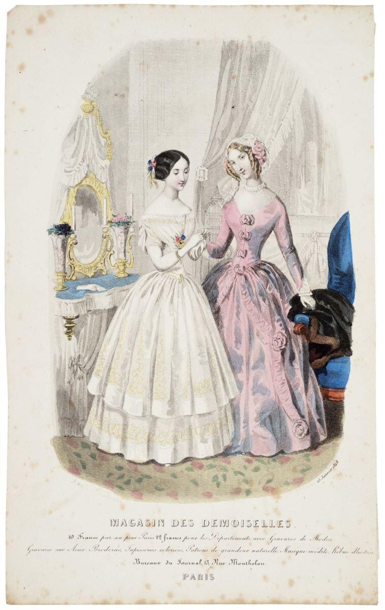 MAGASIN DES DEMOISELLES (titre inscrit), Louis-Joseph-Isnard Desjardins, 1848 édité en