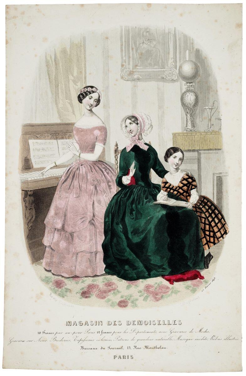 MAGASIN DES DEMOISELLES (titre inscrit), Louis-Joseph-Isnard Desjardins, 1848 édité en