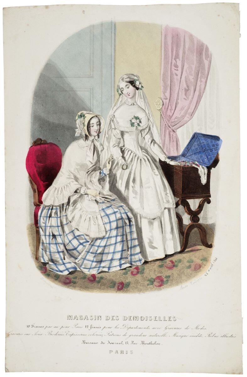 MAGASIN DES DEMOISELLES (titre inscrit), Louis-Joseph-Isnard Desjardins, 1848 édité en