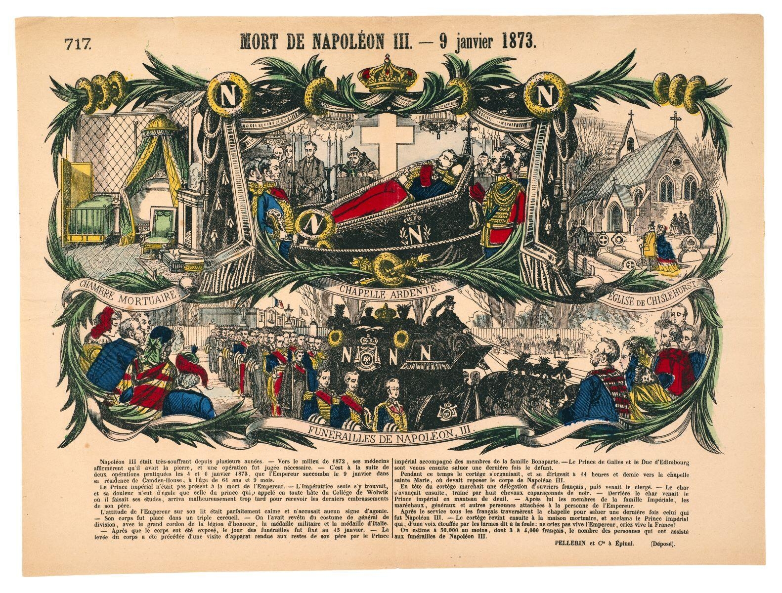 717. MORT DE NAPOLÉON III. - 9 janvier 1873. (titre inscrit)_0
