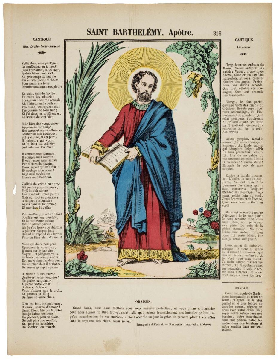 SAINT BARTHELÉMY, Apôtre. 316. (titre inscrit)_0