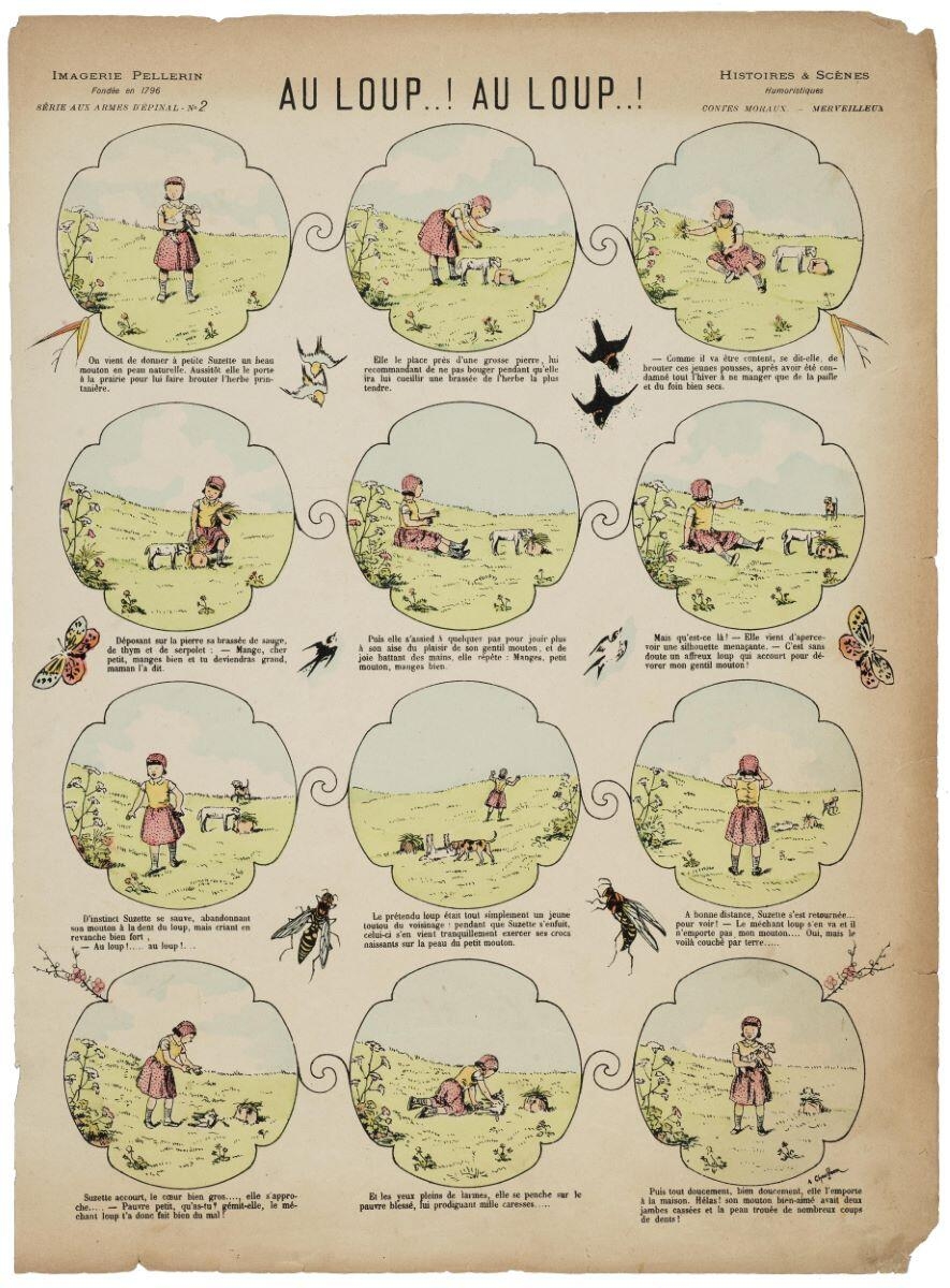 AU LOUP..! AU LOUP..! (titre inscrit), Alfred Chauffour, 1890 dépôt légal