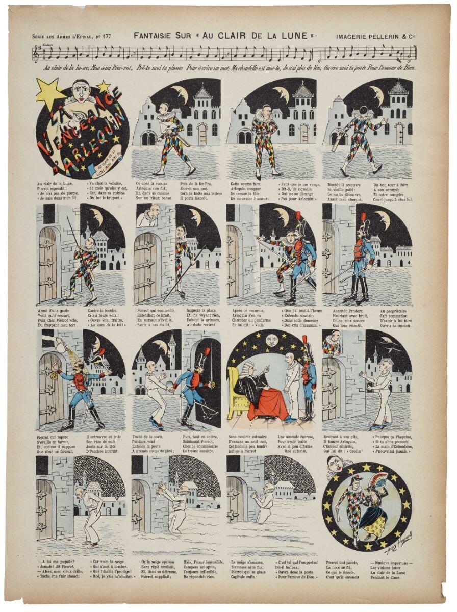 FANTAISIE SUR "AU CLAIR DE LA LUNE" (titre inscrit), Henry Hennault, 1896 dépôt légal