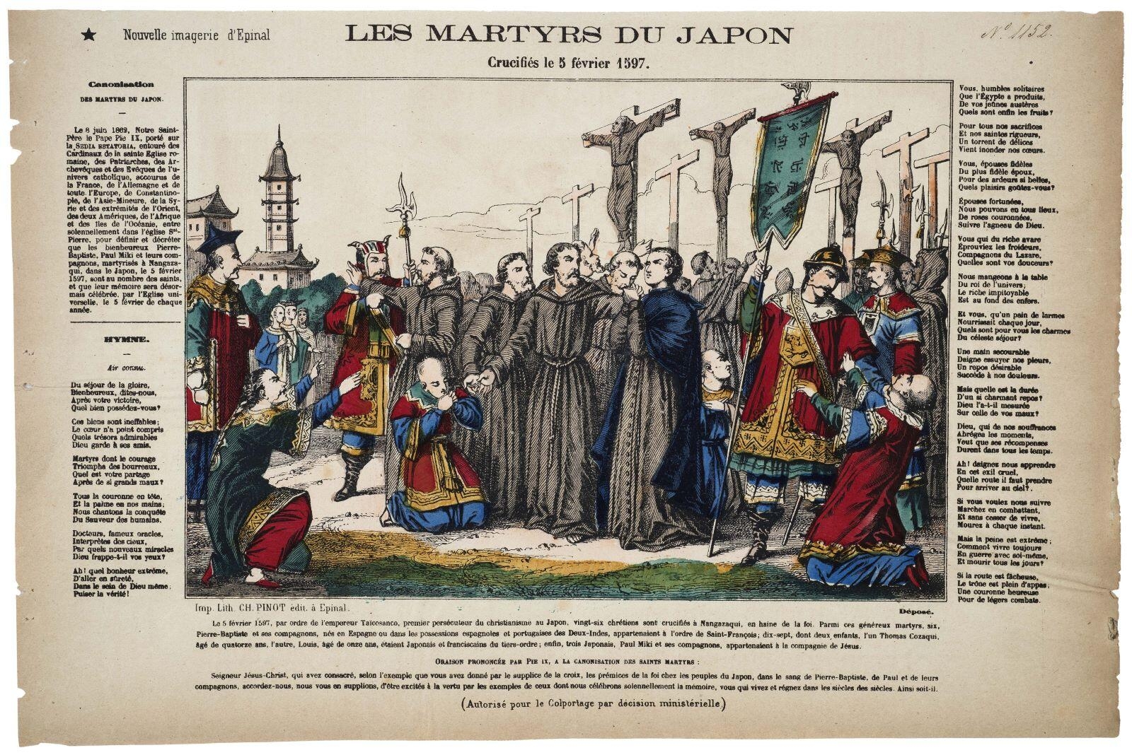LES MARTYRS DU JAPON / Crucifiés le 5 février 1597. (titre inscrit)_0