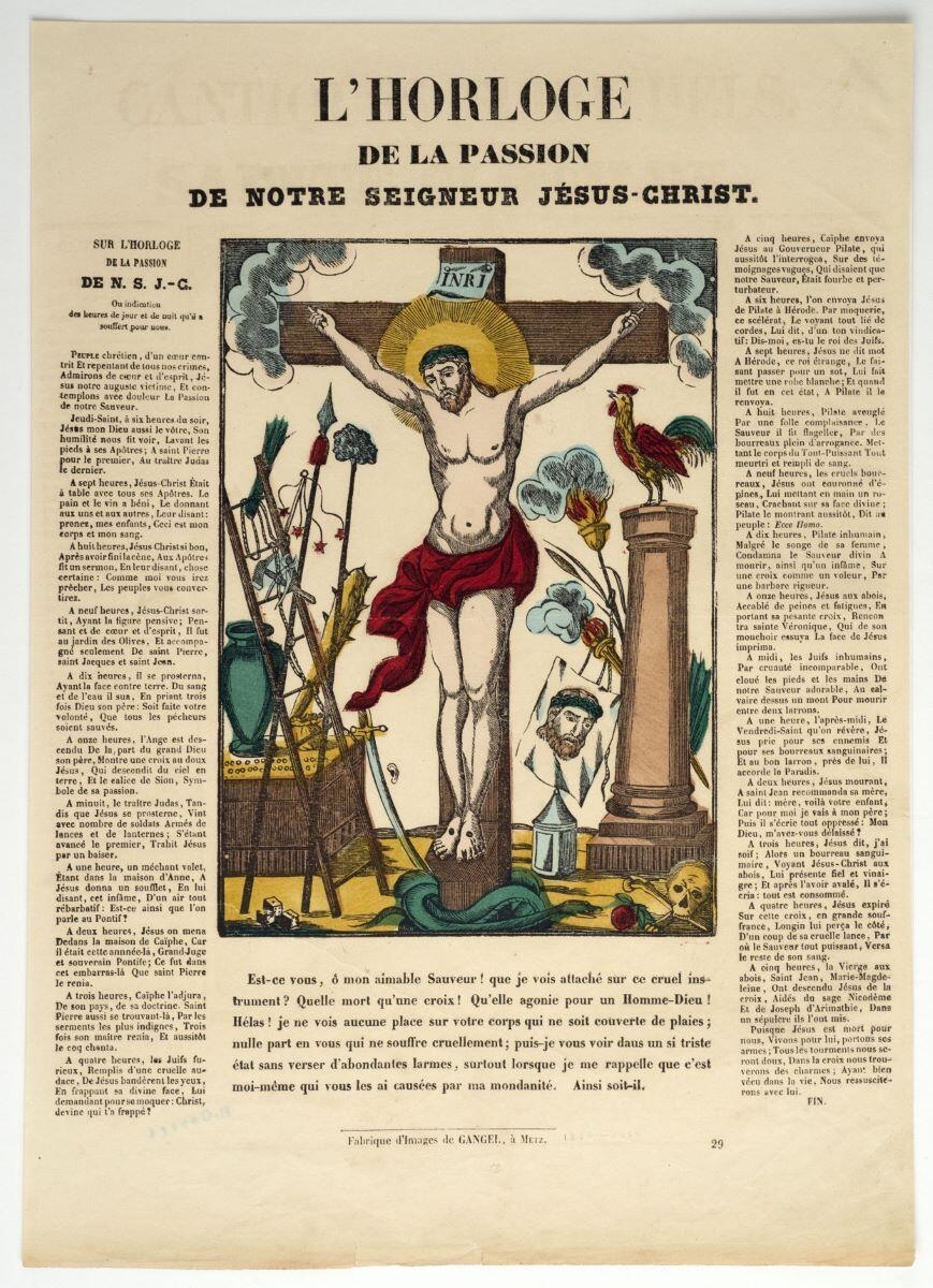 L'HORLOGE / DE LA PASSION / DE NOTRE SEIGNEUR JÉSUS-CHRIST. 29 (titre inscrit)_0