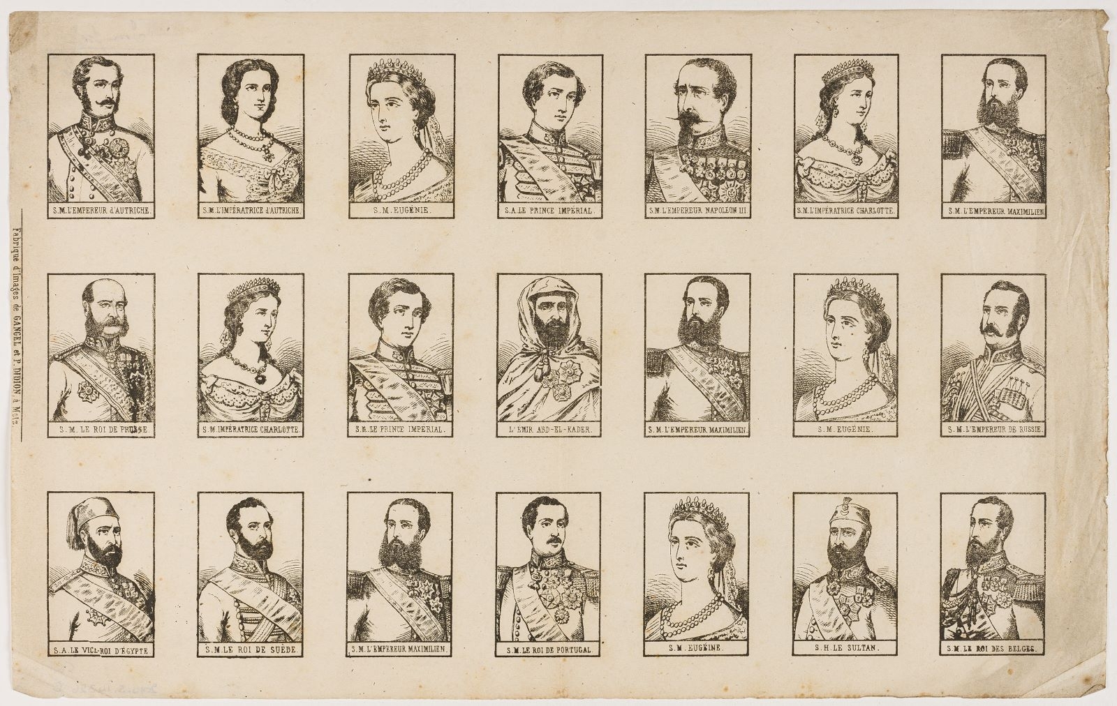 S. M. L'EMPEREUR d'Autriche. […] S. M. LE ROI DES BELGES. (titre inscrit)_0