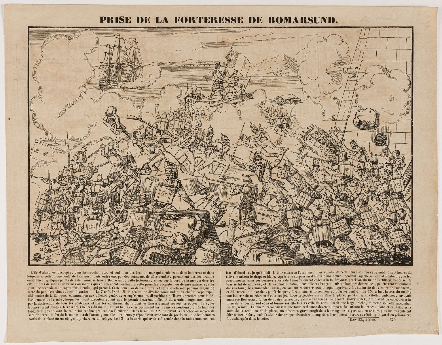 PRISE DE LA FORTERESSE DE BOMARSUND. 370 (titre inscrit)_0