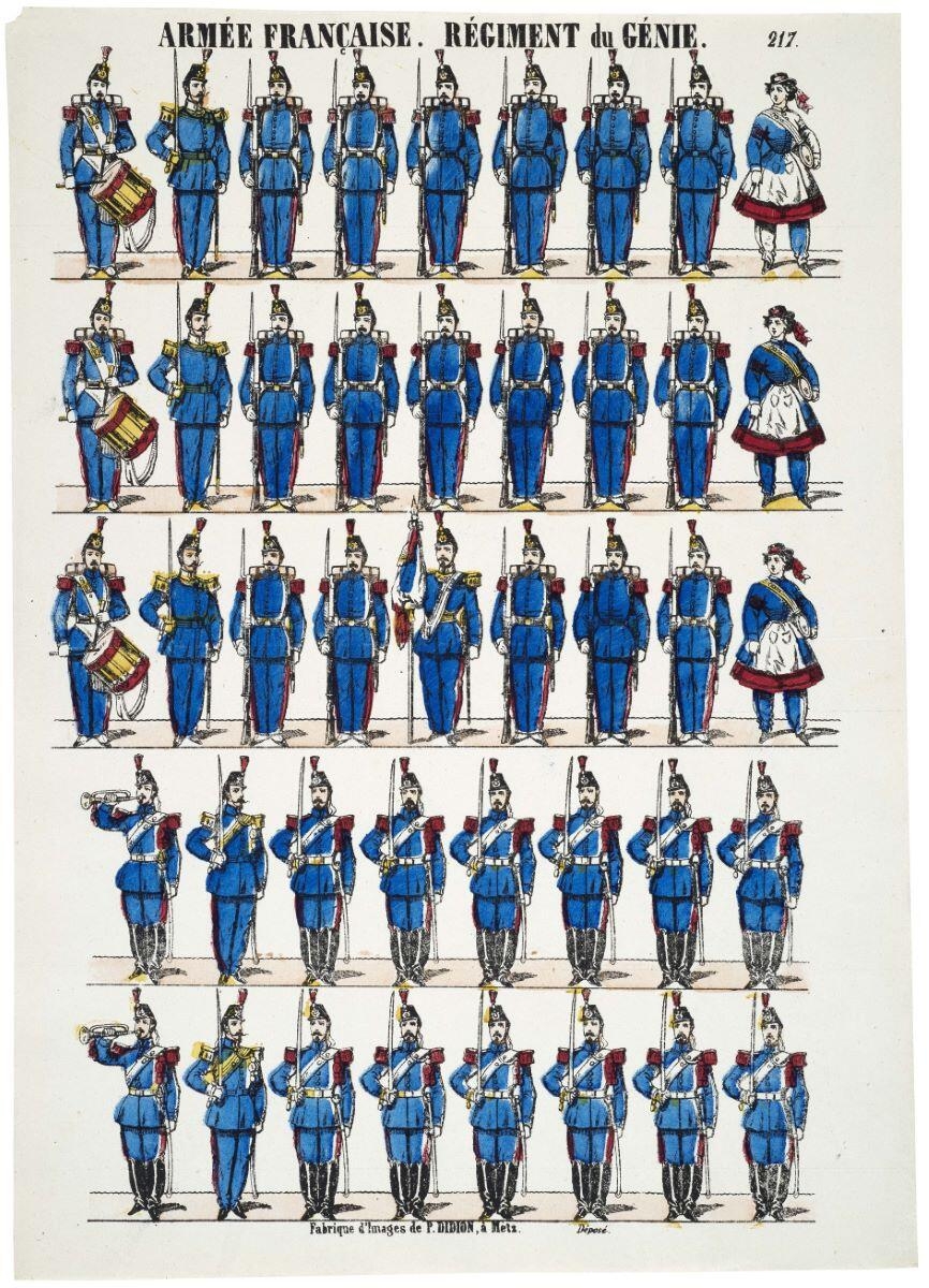 ARMÉE FRANÇAISE. RÉGIMENT du GÉNIE. 217. (titre inscrit)_0