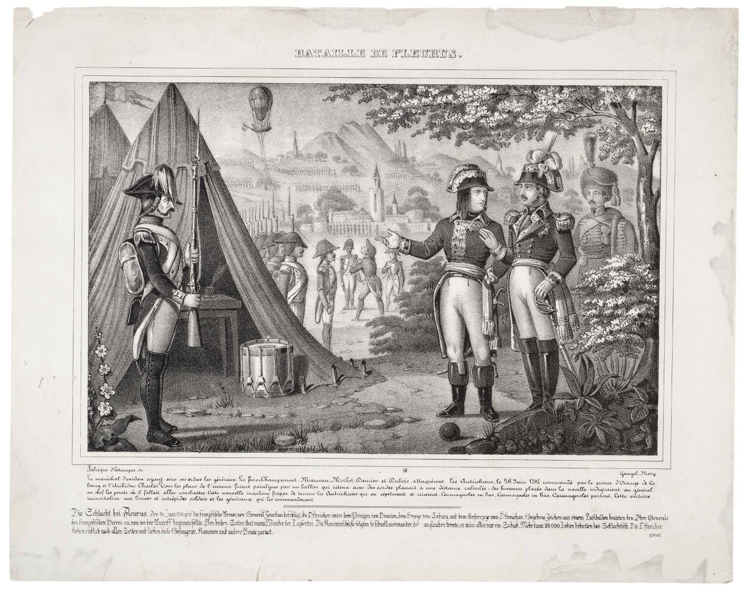 BATAILLE DE FLEURUS. 10 (titre inscrit fr., all.)_0