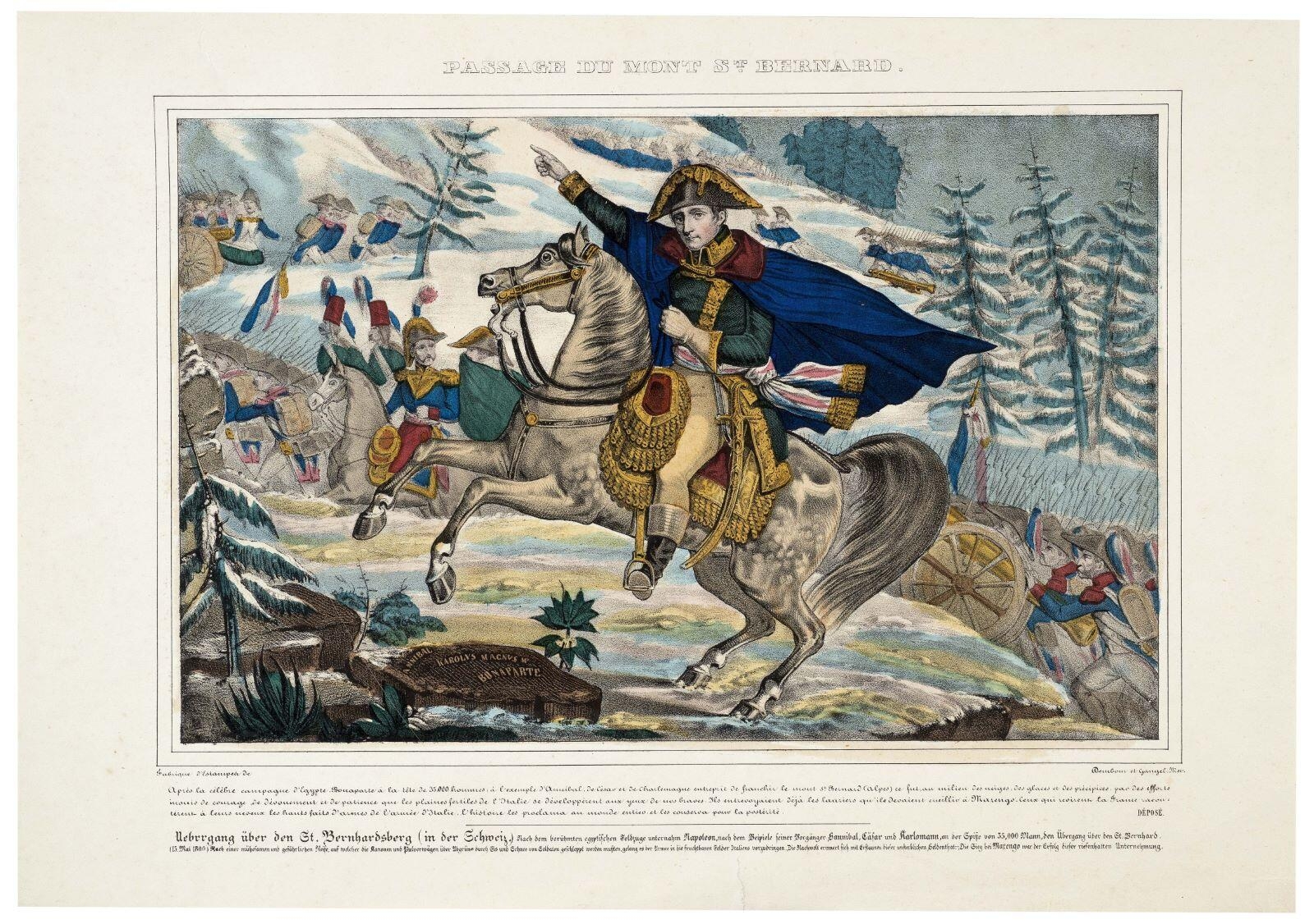 PASSAGE DU MONT ST. BERNARD. (titre inscrit), David, 1842 dépôt légal