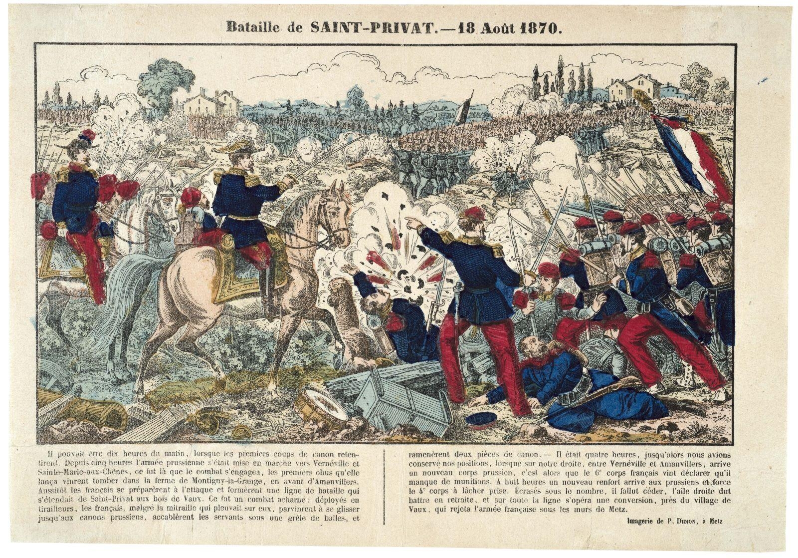 Bataille de SAINT-PRIVAT. - 18 Août 1870. (titre inscrit)_0