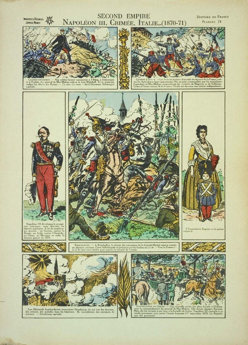 SECOND EMPIRE / NAPOLÉON III, CRIMÉE, Italie,- (1870-1871) / HISTOIRE DE France / Planche 24_0