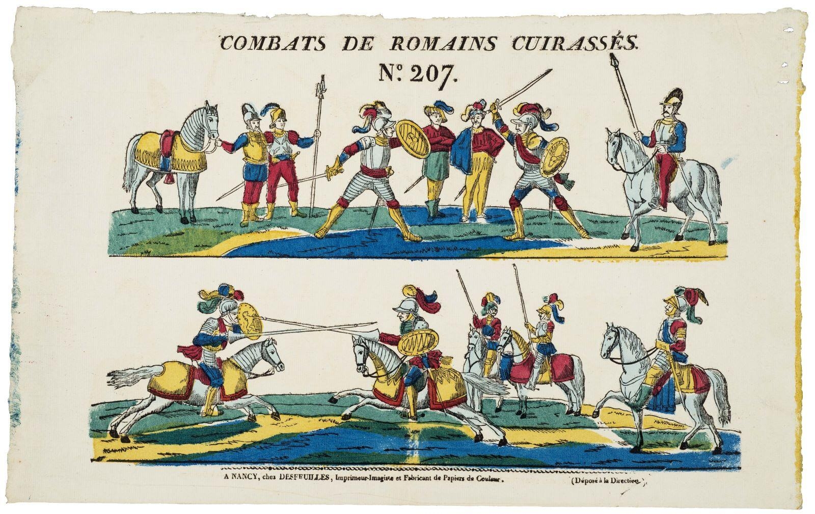 COMBATS DE ROMAINS CUIRASSÉS. / N°.207. (titre inscrit)_0