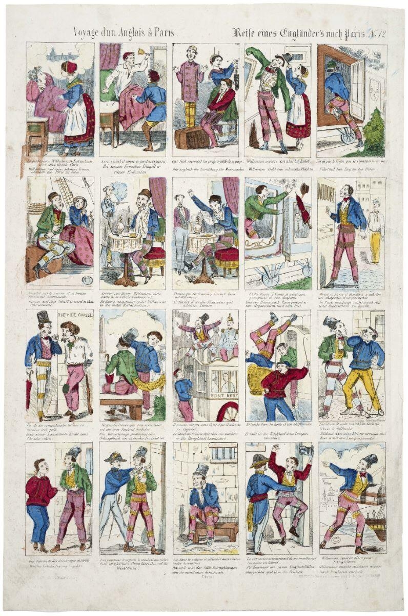 Voyage d'un Anglais à Paris. N°..72 (titre inscrit, fr., all.), Jean Frédéric Wentzel, 1855-1869