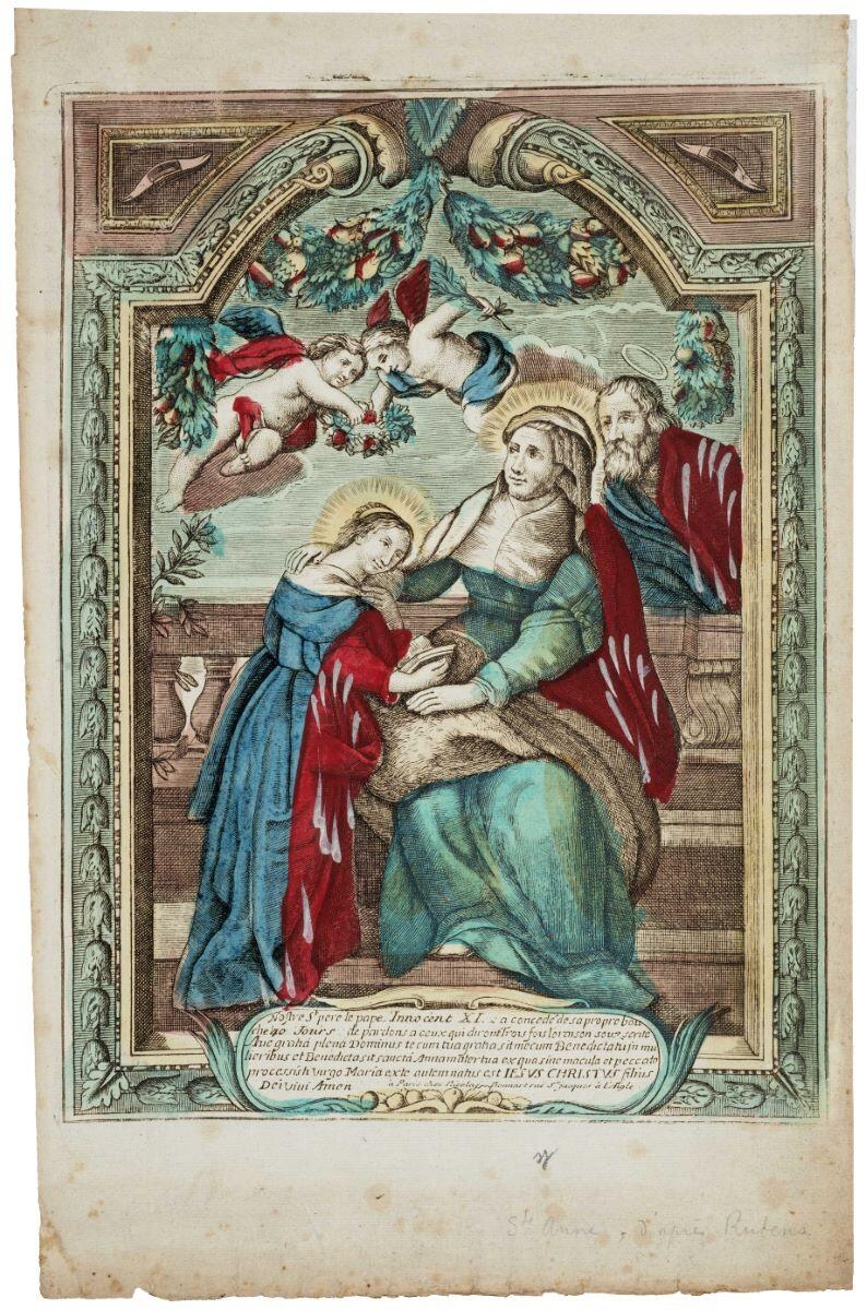 Sainte Anne (titre factice), Petrus Paulus Rubens, 1674-1718