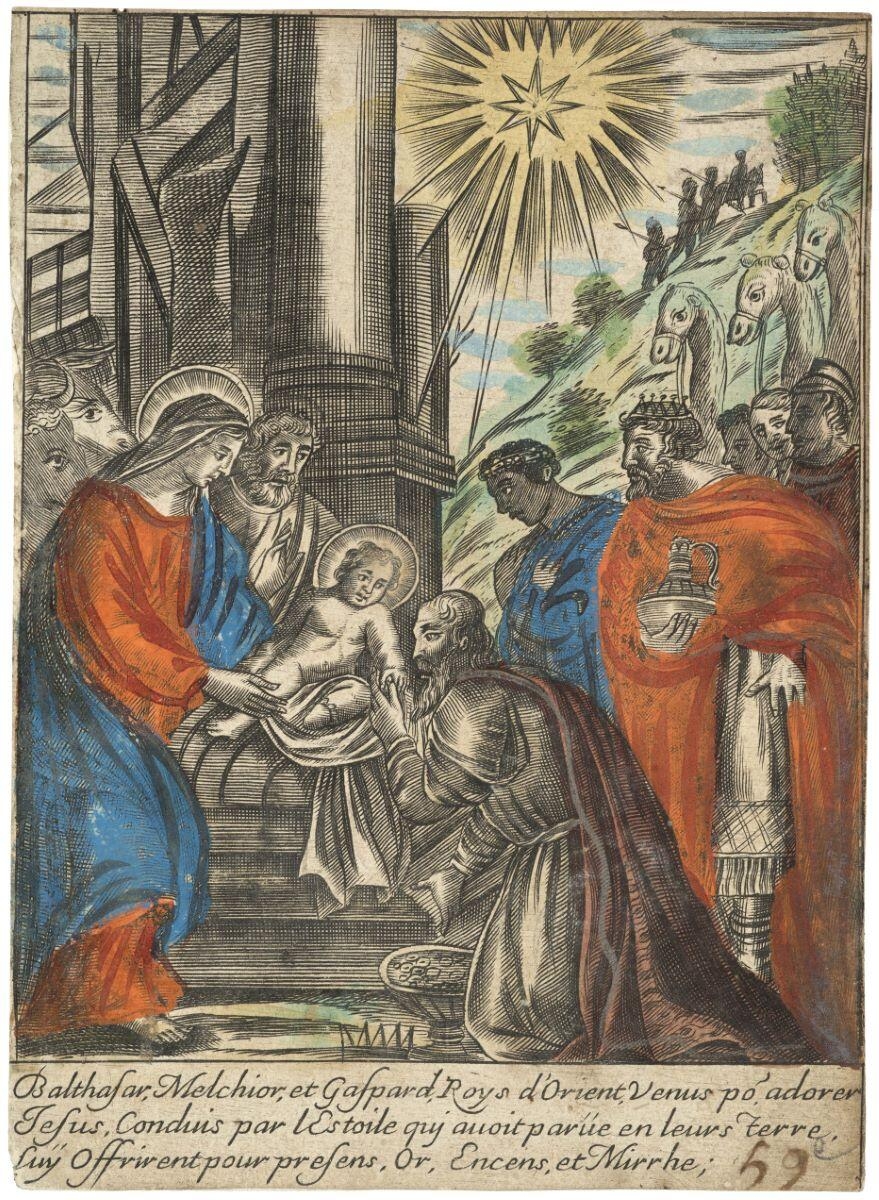 L'Adoration des mages (titre factice), Pierre Bertrand, 1650 vers