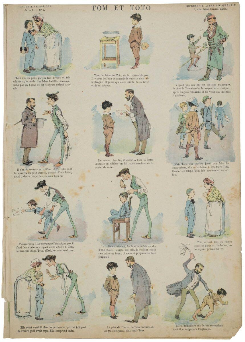 TOM ET TOTO (titre inscrit), Petit, 1886 dépôt légal