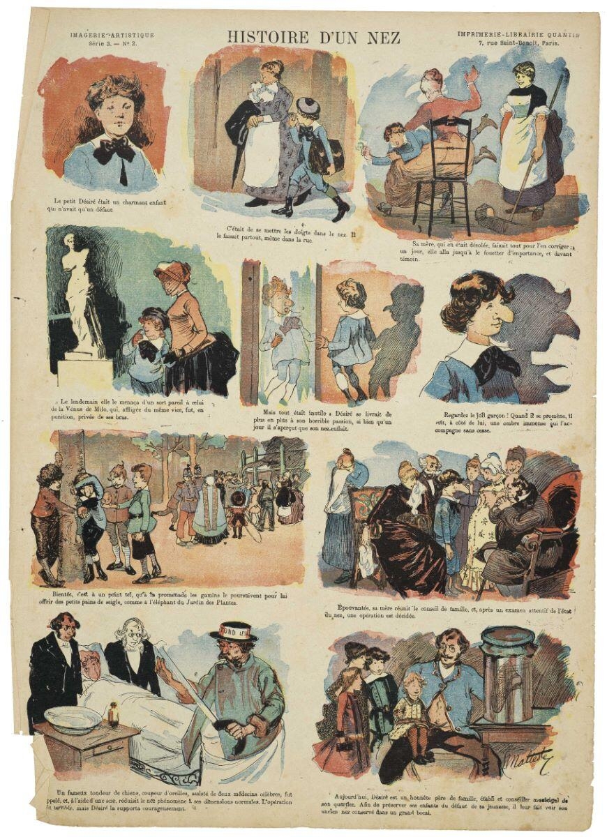 HISTOIRE D'UN NEZ (titre inscrit), Louis Malteste