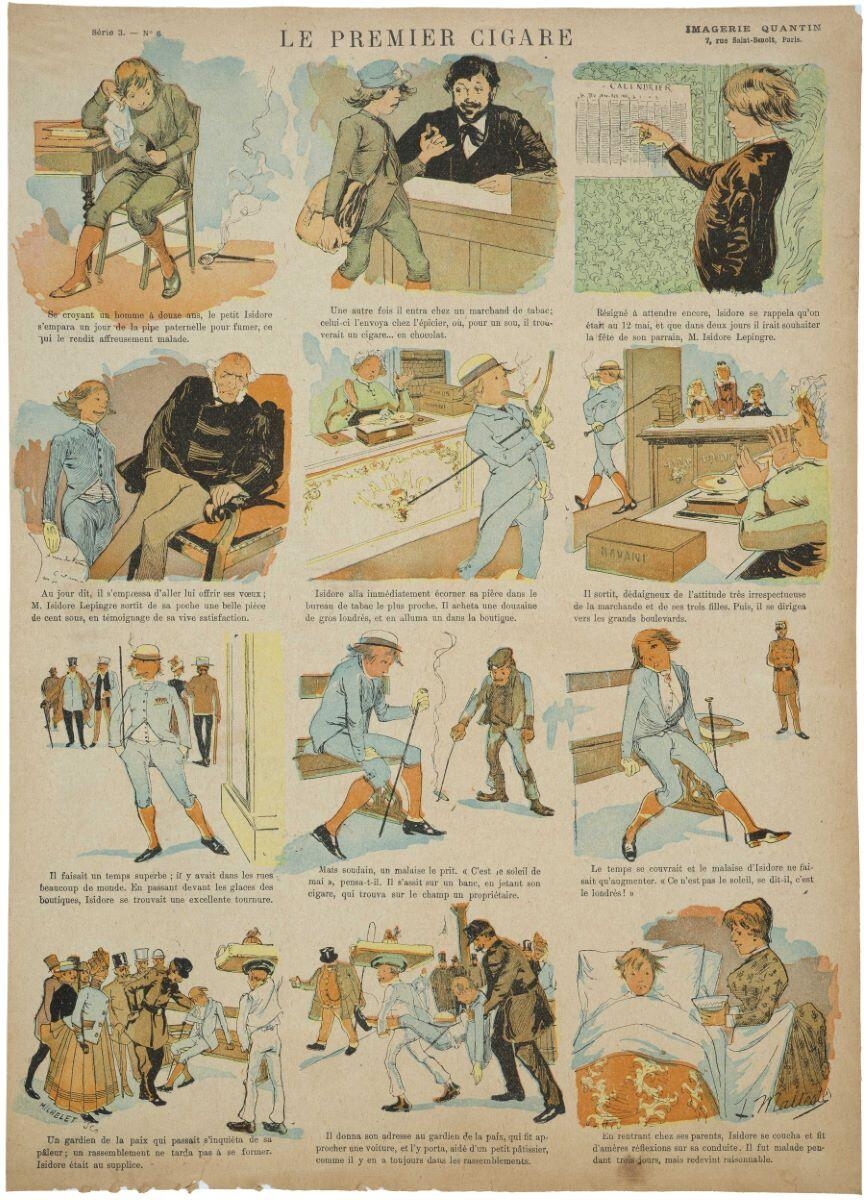 LE PREMIER CIGARE (titre inscrit), Michelet