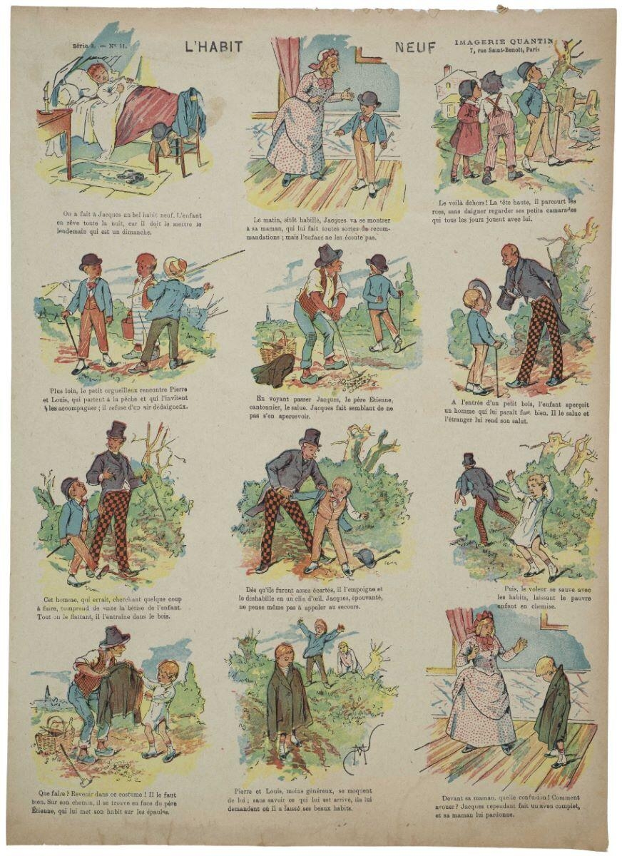 L'HABIT NEUF (titre inscrit), Albert Quantin, 1886 dépôt légal
