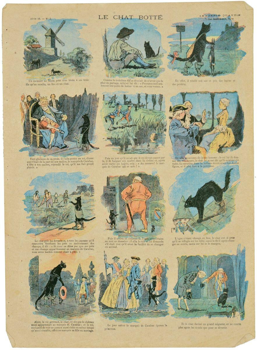 LE CHAT BOTTÉ (titre inscrit), Martin, 1900 dépôt légal