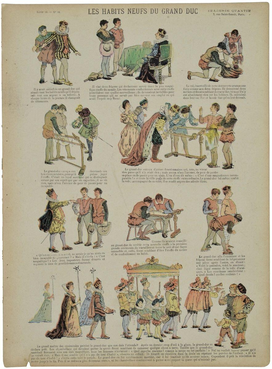 LES HABITS NEUFS DU GRAND DUC (titre inscrit), Albert Quantin, 1900 dépôt légal