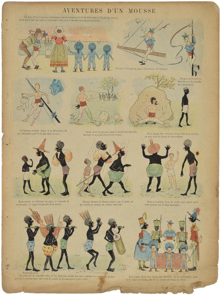 AVENTURES D’UN MOUSSE (titre inscrit), Rougeron, 1885 dépôt légal
