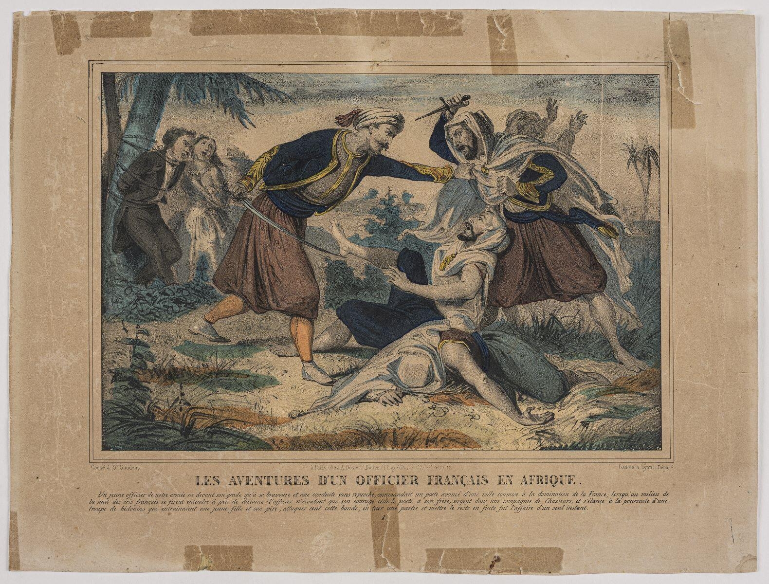 LES AVENTURES D'UN OFFICIER FRANÇAIS EN AFRIQUE. 1. (titre inscrit), et Dubreuil Bès, 1847 dépôt légal