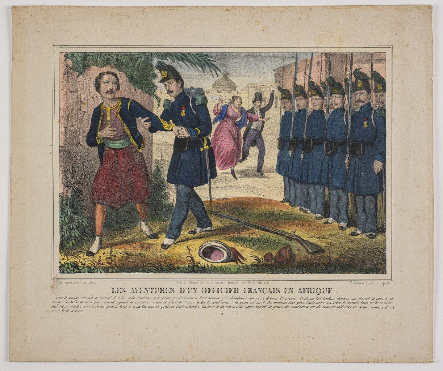 LES AVENTURES D'UN OFFICIER FRANÇAIS EN AFRIQUE. 3. (titre inscrit), et Dubreuil Bès, 1847 dépôt légal