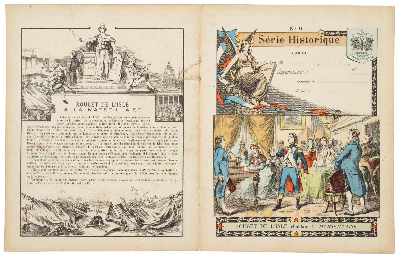 Série Historique / N°. 9 / ROUGET DE L'ISLE chantant la MARSEILLAISE (titre inscrit)_0