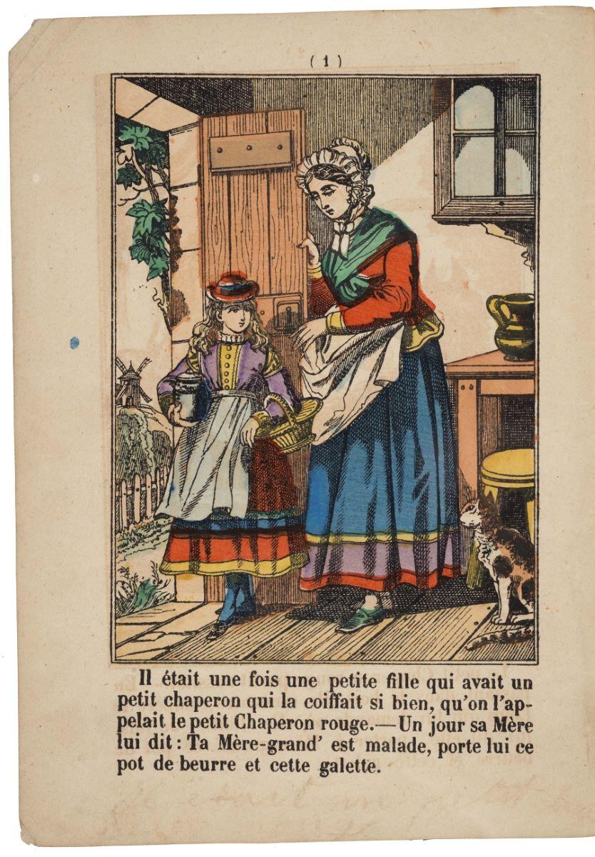 LIVRE D'IMAGES. / LE / PETIT CHAPERON / ROUGE. (titre inscrit)_2