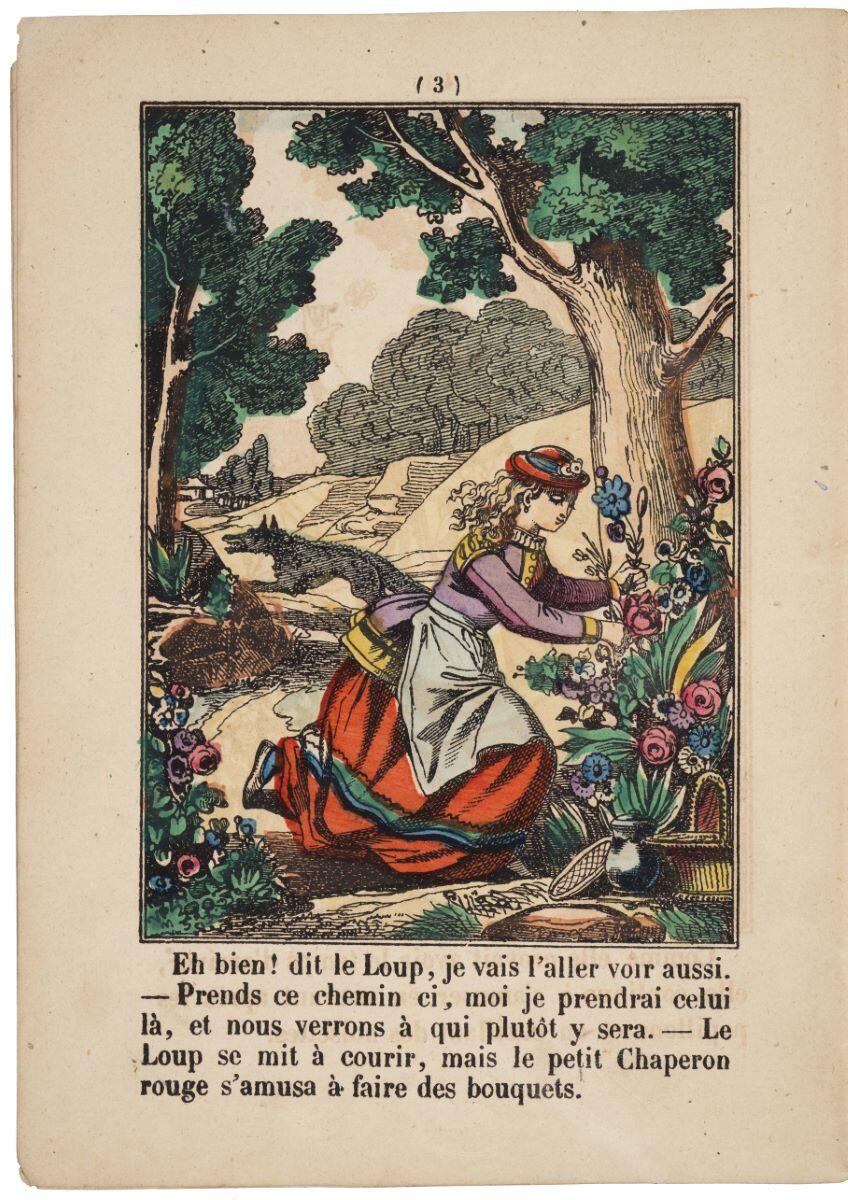 LIVRE D'IMAGES. / LE / PETIT CHAPERON / ROUGE. (titre inscrit)_4