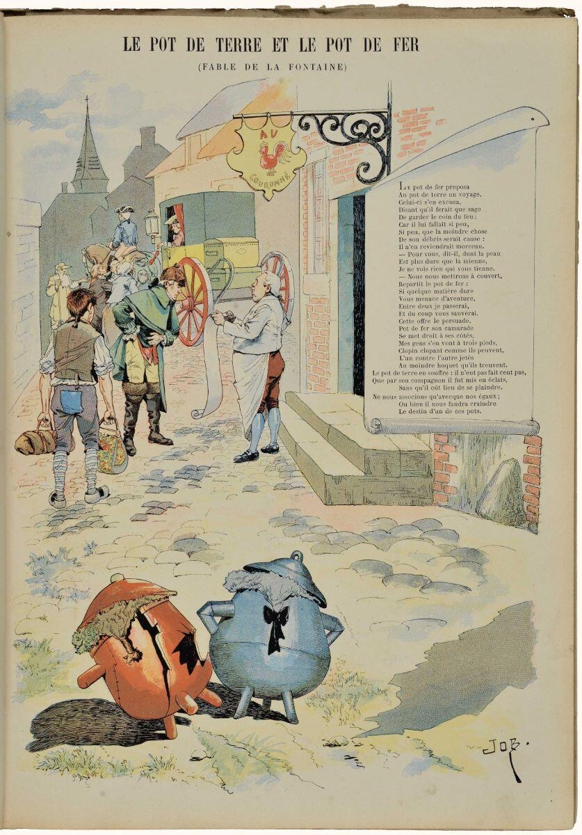 LE POT DE TERRE ET LE POT DE FER / (FABLE DE LA FONTAINE) (titre inscrit)_0