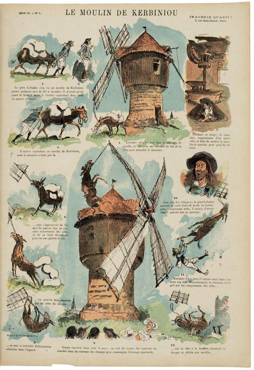 LE MOULIN DE KERBINIOU (titre inscrit), Albert Robida, 1897 dépôt légal