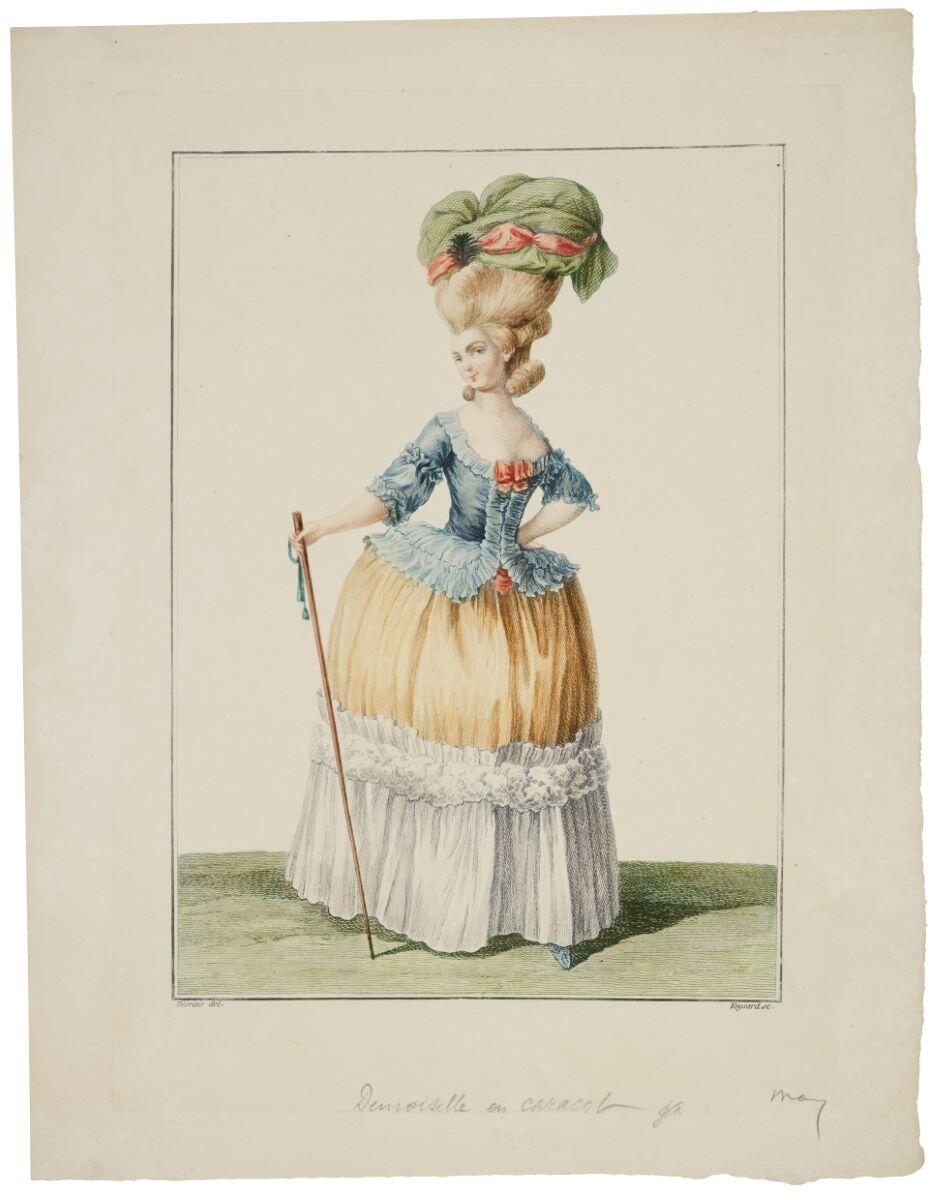 Demoiselle en caracot coiffée d'un demi-bonnet (titre factice)_0