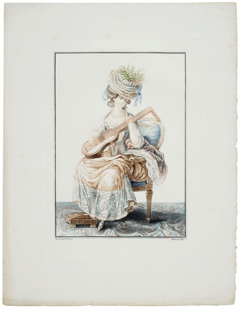 Robe de taffetas de couleurs changeantes (titre factice), Pierre Thomas Le Clerc, 1779