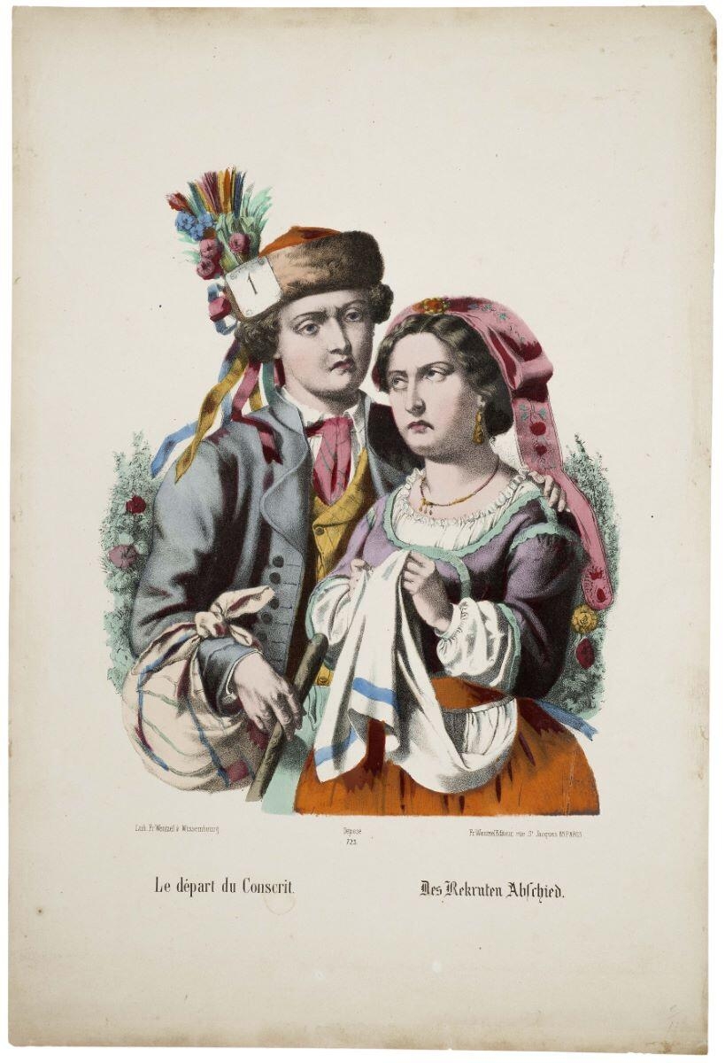 Le départ du Conscrit. 723. (titre inscrit fr., all.)_0