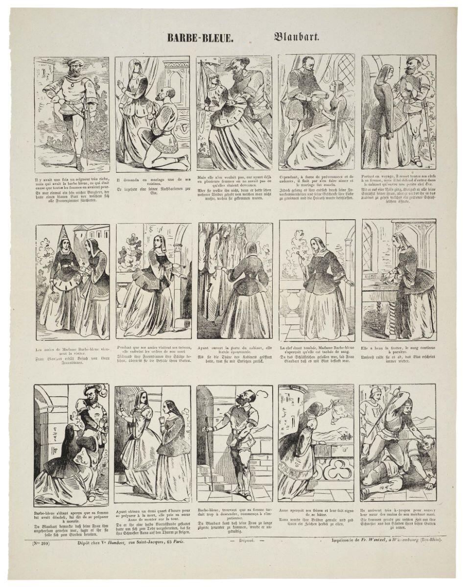 BARBE-BLEUE. (Nro 209) (titre inscrit fr., all.), Jean Frédéric Wentzel, 1859-1869