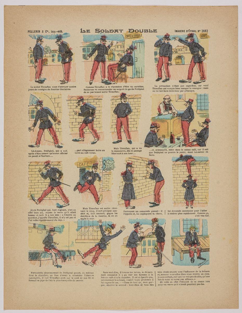 LE SOLDAT DOUBLE (titre inscrit), Henry Hennault, 1891-1921