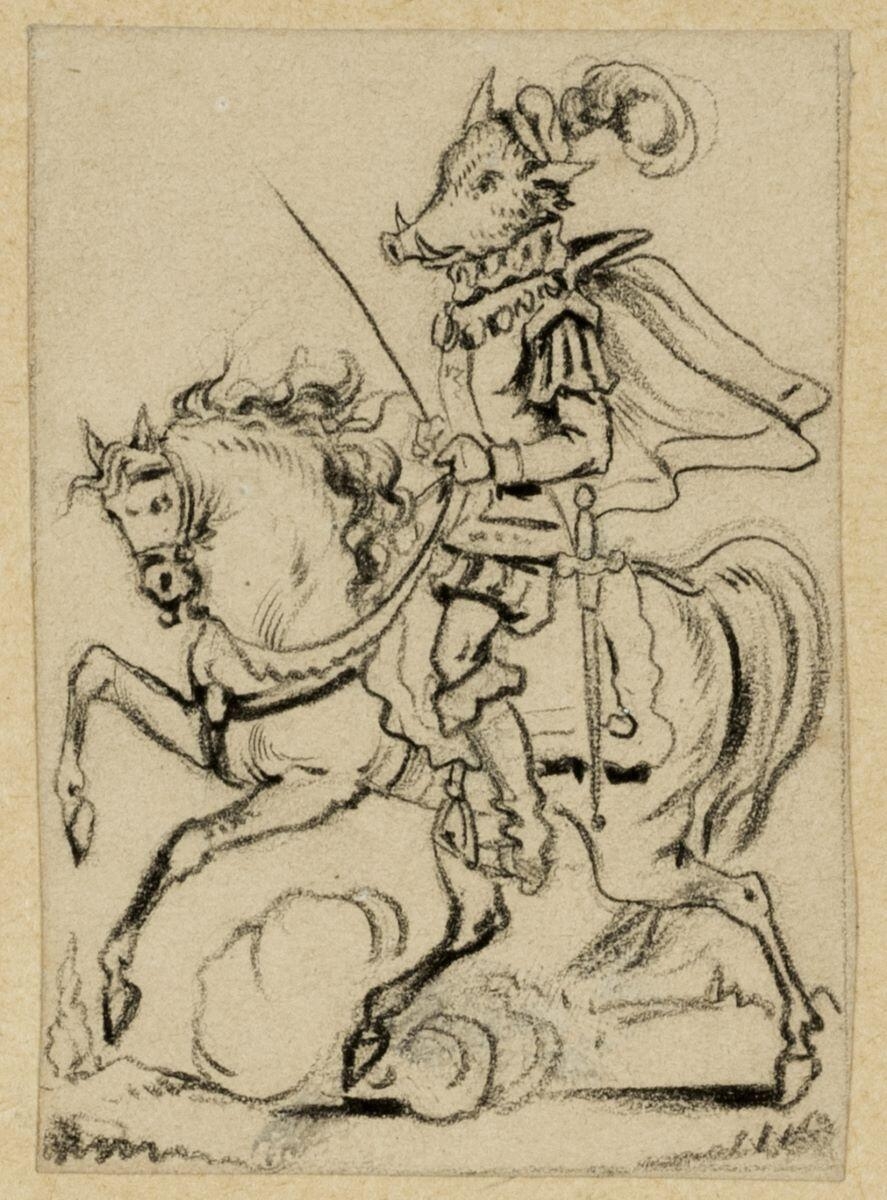 Dessins originaux de Charles Pinot / Histoire du prince Marcassin. (titre factice)_0