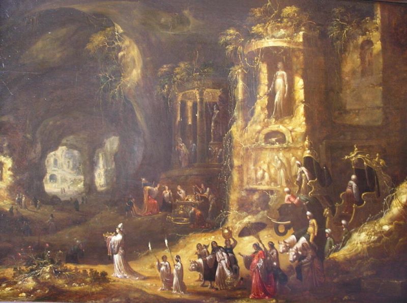 Cortège de la reine de Saba et idolâtrie du roi Salomon_0