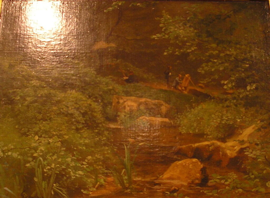Les peintres au bord du Ru des Vaux-de-Cernay_0