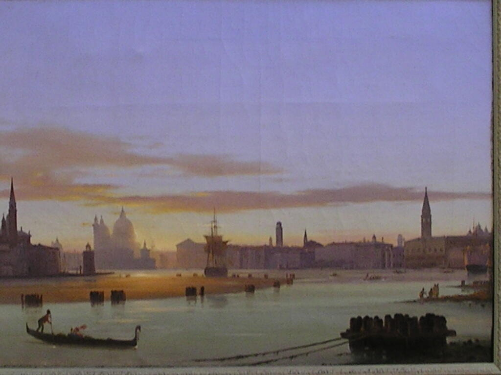 Le soir à Venise, Ippolito Caffi, 1850 vers
