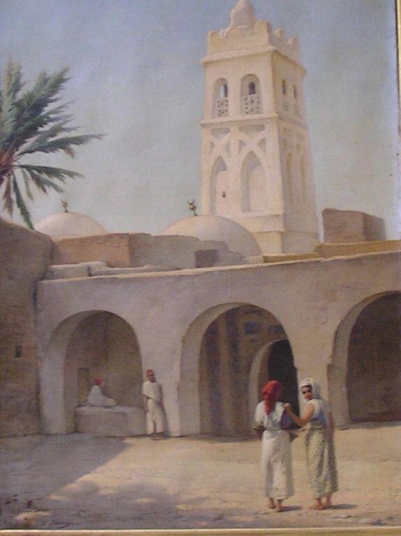 Cour de mosquée, Emmanuel Benner, 19e siècle