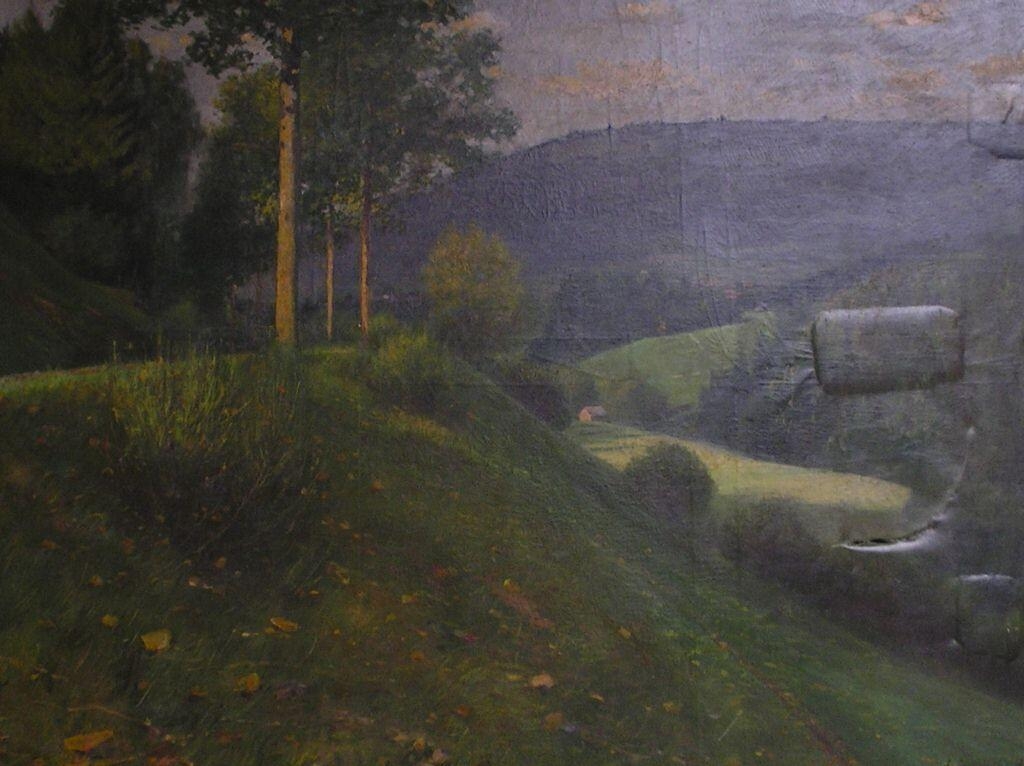 Paysage vosgien, Raoul Duvernon, 1904