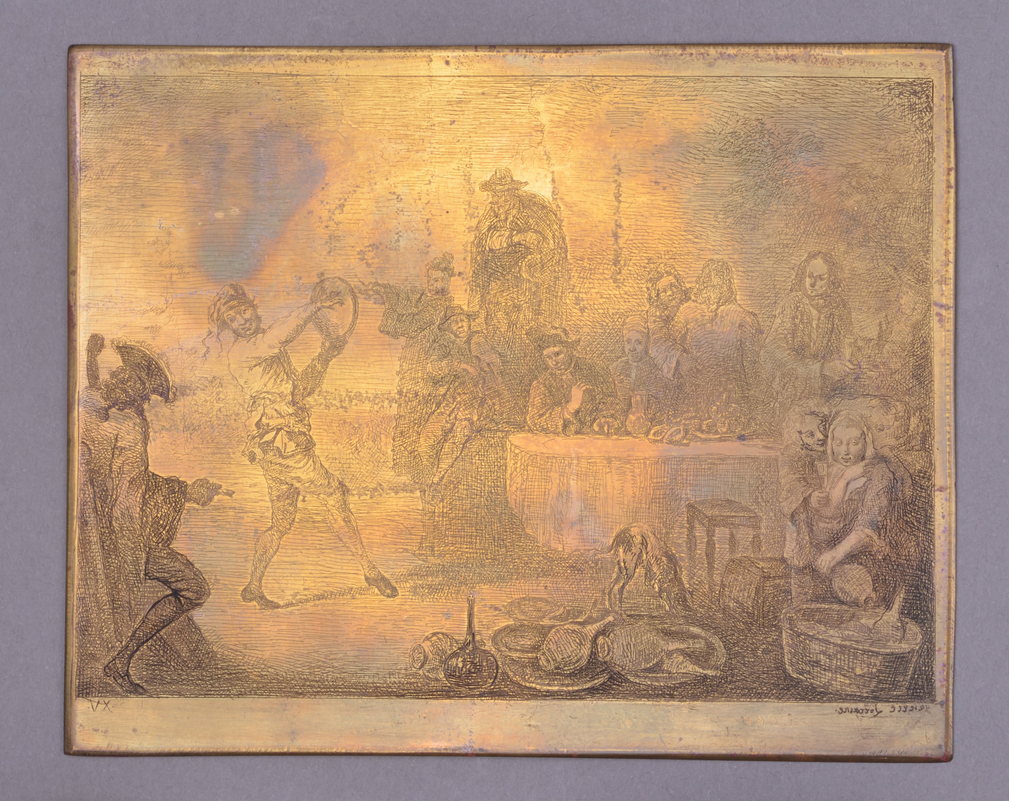 Scène de banquet dit Après dîner de Nilson, Charles François Friry, 1862 vers,1871
